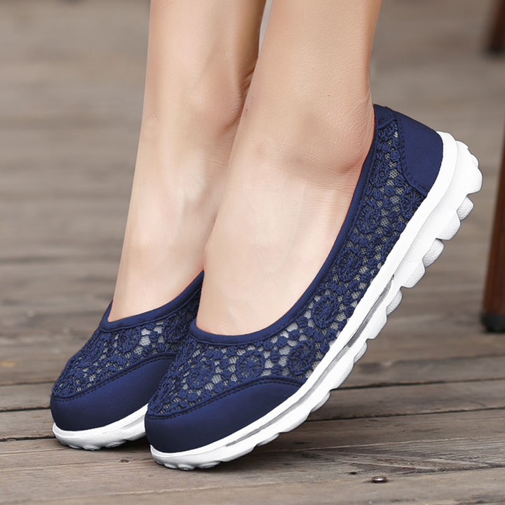 Women Casual Breathable Sandals Fashion Comfortable Lace Walking Shoes Summer Leisure Sport Shoes