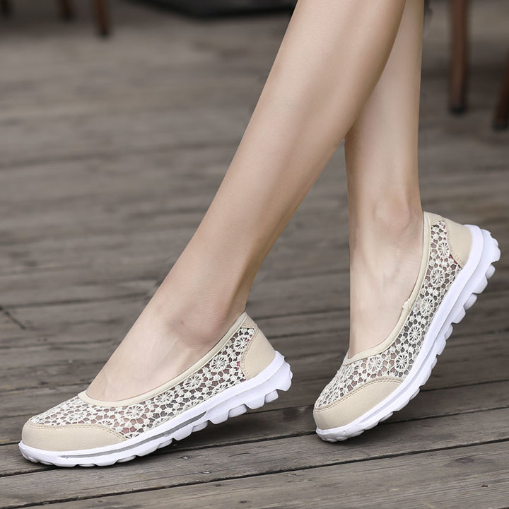Women Casual Breathable Sandals Fashion Comfortable Lace Walking Shoes Summer Leisure Sport Shoes