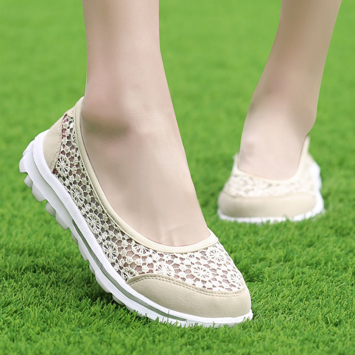 Women Casual Breathable Sandals Fashion Comfortable Lace Walking Shoes Summer Leisure Sport Shoes