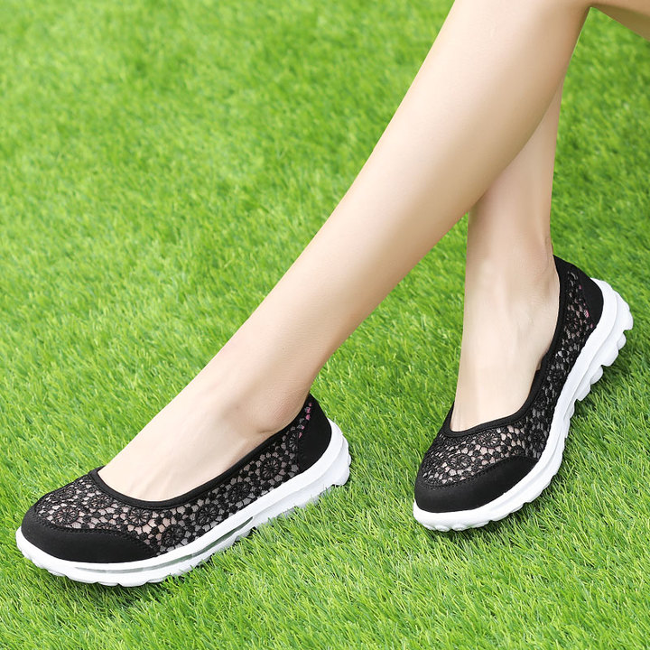 Women Casual Breathable Sandals Fashion Comfortable Lace Walking Shoes Summer Leisure Sport Shoes