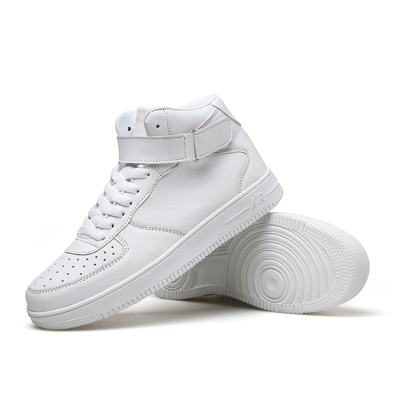 Men High Quality High Top Air Force Sneakers Fashion Breathable Leisure Shoes White Sport Shoes