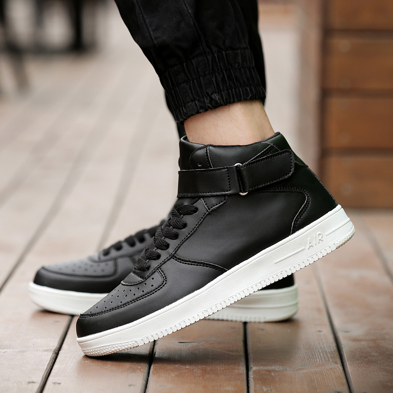 Men High Quality High Top Air Force Sneakers Fashion Breathable Leisure Shoes White Sport Shoes
