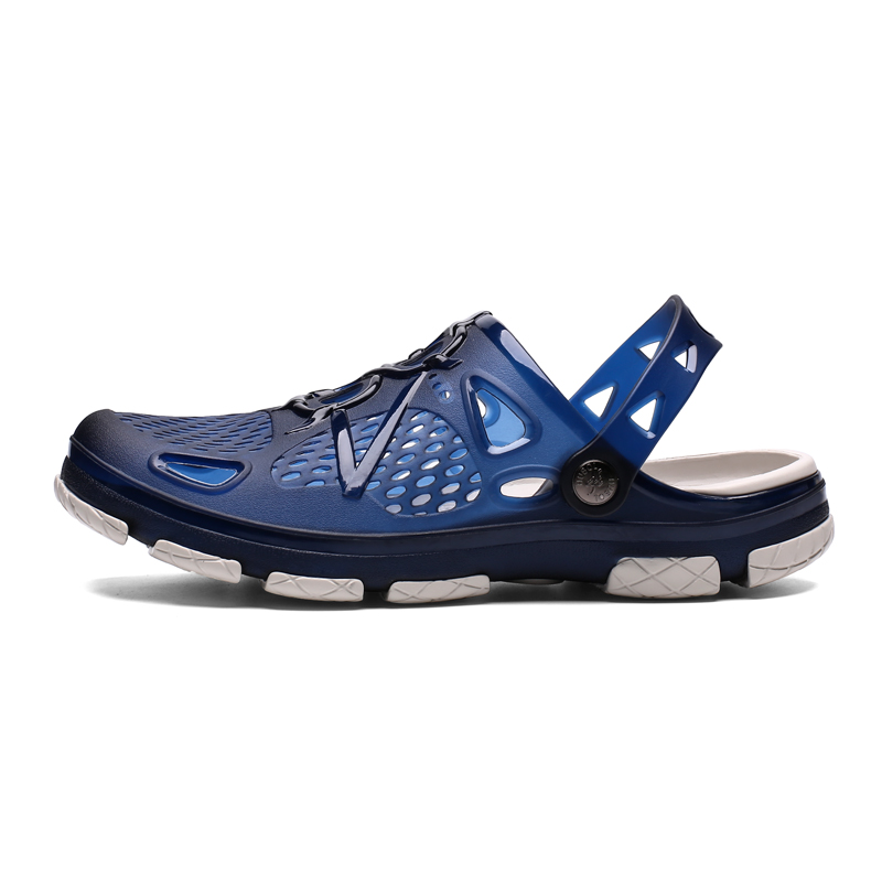 Two Wearing Ways Men Beach Sandals Fashion Soft Slippers Plus Size Leisure Shoes