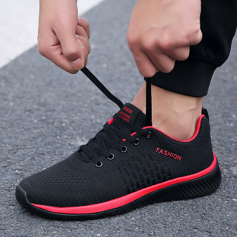 Men Fashion Breathable Mesh Sport Shoes Casual Non-slip Running Shoes Plus Size Walking Sneakers