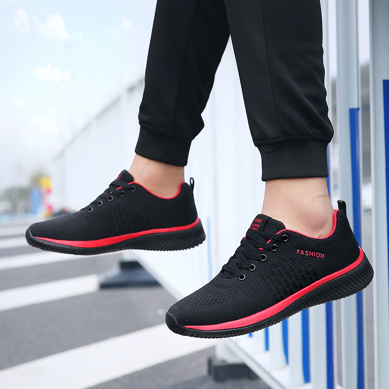 Men Fashion Breathable Mesh Sport Shoes Casual Non-slip Running Shoes Plus Size Walking Sneakers