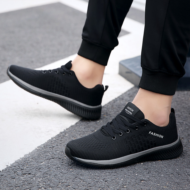 Men Fashion Breathable Mesh Sport Shoes Casual Non-slip Running Shoes Plus Size Walking Sneakers