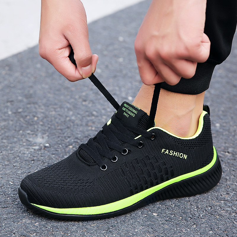 Men Fashion Breathable Mesh Sport Shoes Casual Non-slip Running Shoes Plus Size Walking Sneakers