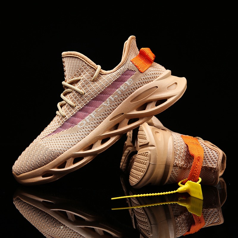 Men 350 V2 Boost Running Shoes Women Breathable Elastic Reflective Sport Shoes Plus Size Sneakers
