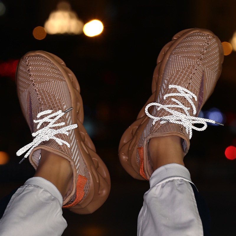 Men 350 V2 Boost Running Shoes Women Breathable Elastic Reflective Sport Shoes Plus Size Sneakers