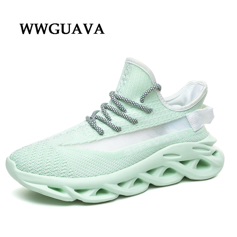 Men 350 V2 Boost Running Shoes Women Breathable Elastic Reflective Sport Shoes Plus Size Sneakers