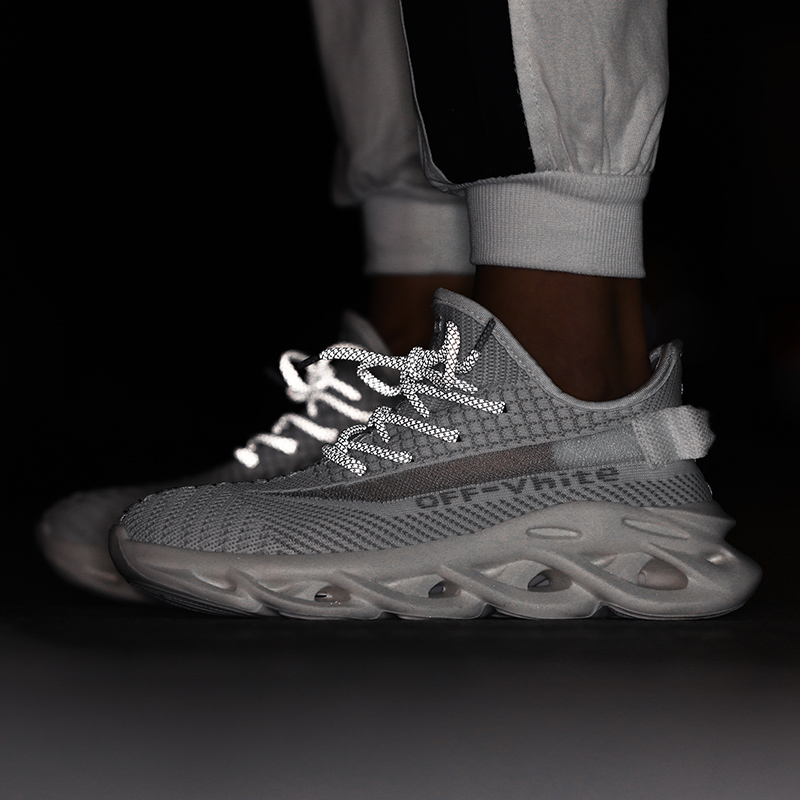 Men 350 V2 Boost Running Shoes Women Breathable Elastic Reflective Sport Shoes Plus Size Sneakers