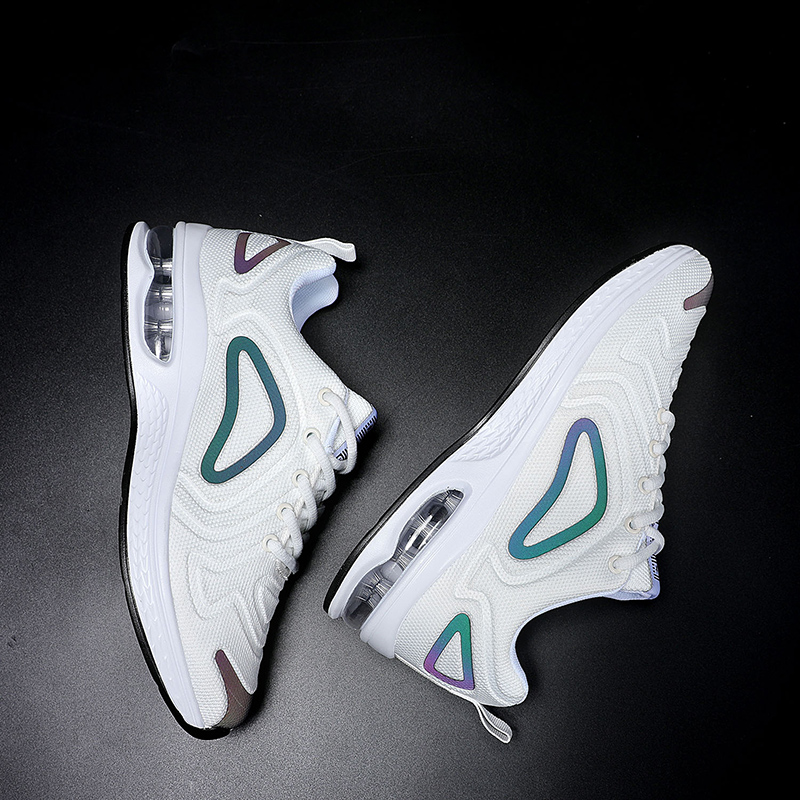 Fashion Men Air Cushion Eye Sport Shoes Fluorescent Eye Breathable Running Shoes Leisure Sneakers