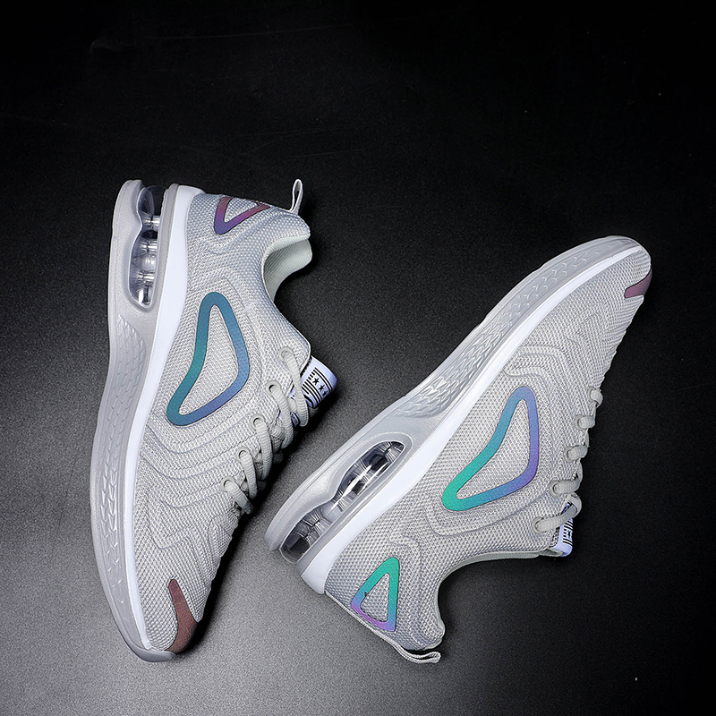 Fashion Men Air Cushion Eye Sport Shoes Fluorescent Eye Breathable Running Shoes Leisure Sneakers