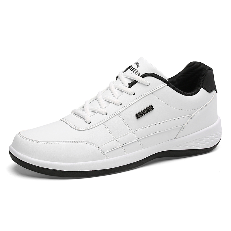 Men Fashion Leather Sneakers Plus Size Casual Breathable Sport Shoes Comfortable Outdoor Shoes