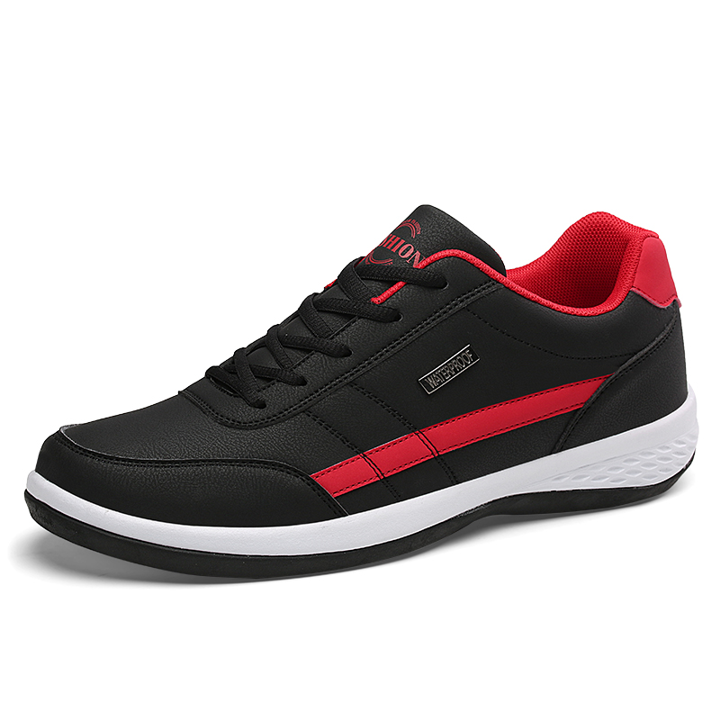 Men Fashion Leather Sneakers Plus Size Casual Breathable Sport Shoes Comfortable Outdoor Shoes
