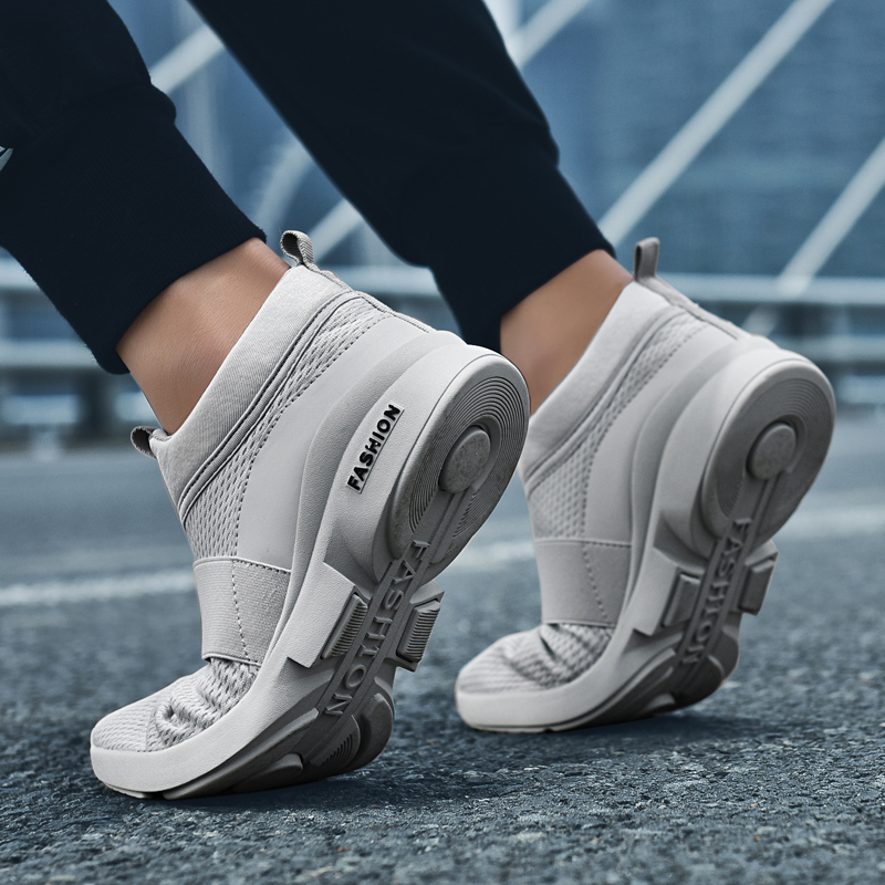 Men Breathable Canvas Sport Shoes Women Casual Mesh Wearable Running Shoes Plus Size Sneakers