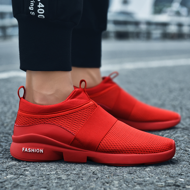 Men Breathable Canvas Sport Shoes Women Casual Mesh Wearable Running Shoes Plus Size Sneakers