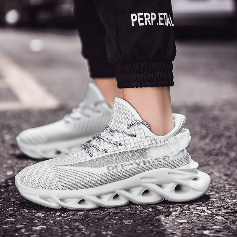 Men Breathable Mesh Yeezys Sport Shoes Women Plus Size Outdoor Comfortable Sneakers Running Shoes