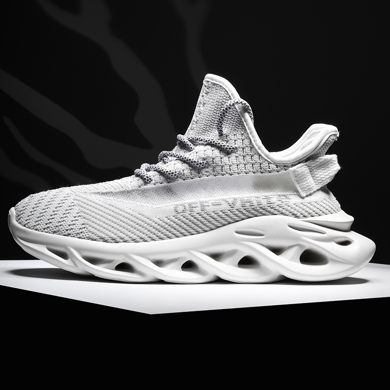 Men Breathable Mesh Yeezys Sport Shoes Women Plus Size Outdoor Comfortable Sneakers Running Shoes