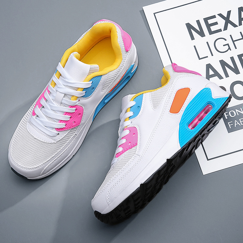 Men Air Cushion Sneakers Women MAX90 Running Shoes Plus Size Breathable Mesh Sport Shoes Soft Shoes