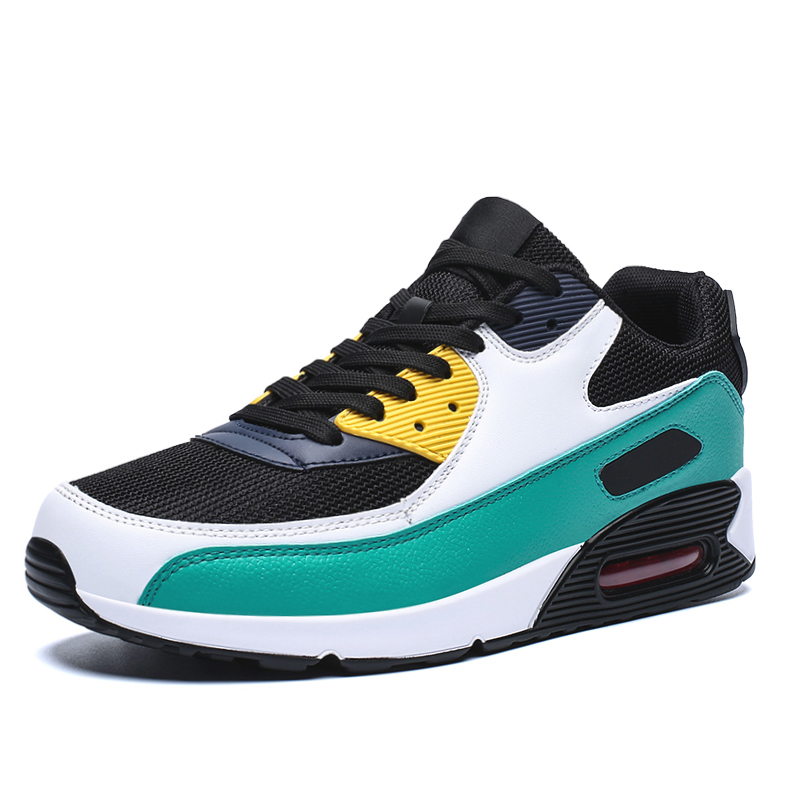 Men Air Cushion Sneakers Women MAX90 Running Shoes Plus Size Breathable Mesh Sport Shoes Soft Shoes