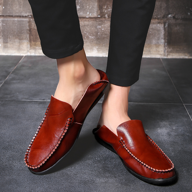 Men Formal Soft Leather Shoes Fashion High Quality Leisure Pea Loafers Plus Size Casual Wedding Shoe