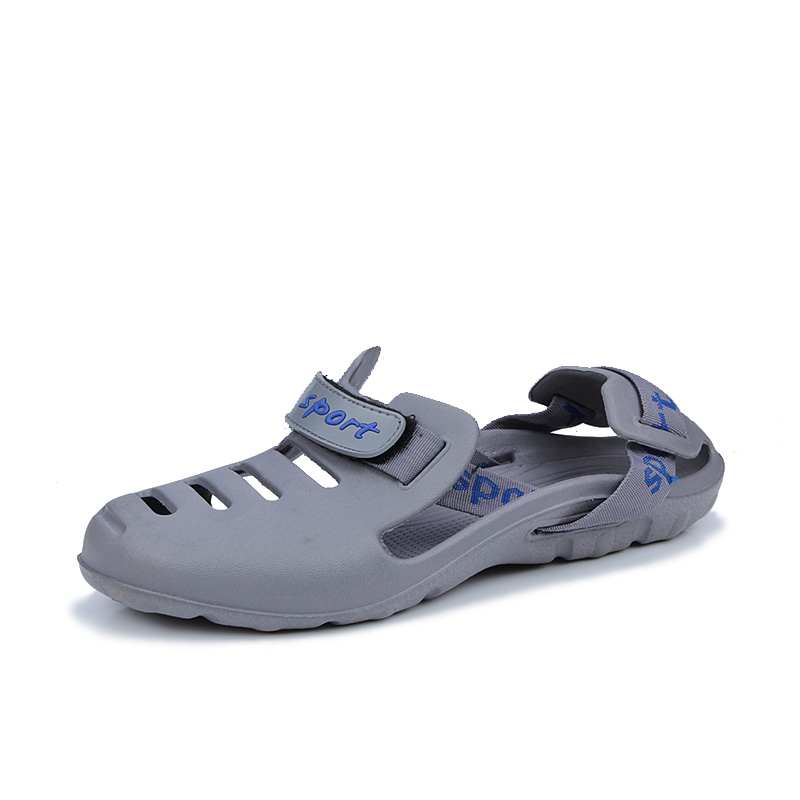 Fashion Men Beach Sandals Outdoor Garden Hole Shoes Wearable Leisure Plastic Sandals