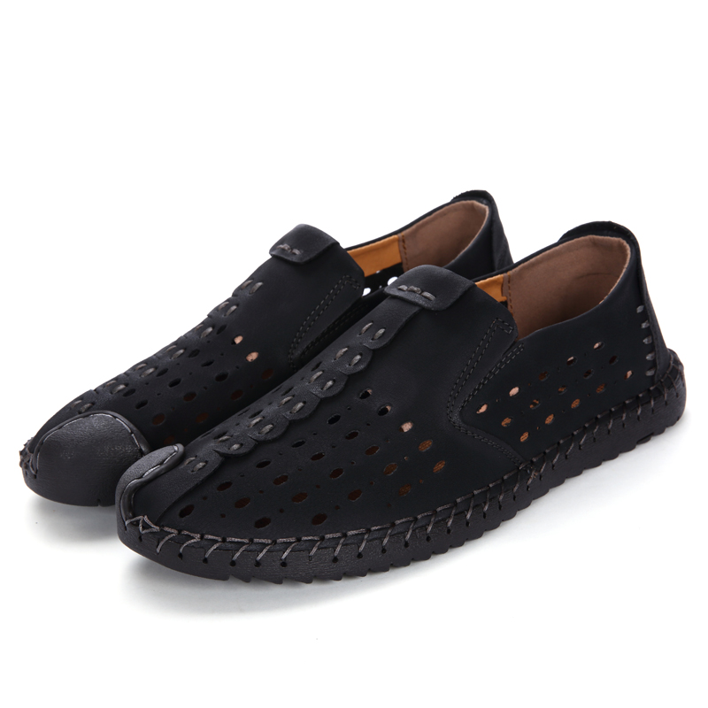 Men Fashion Business Leather Shoes Casual Breathable Work Loafers Formal Wedding Shoes