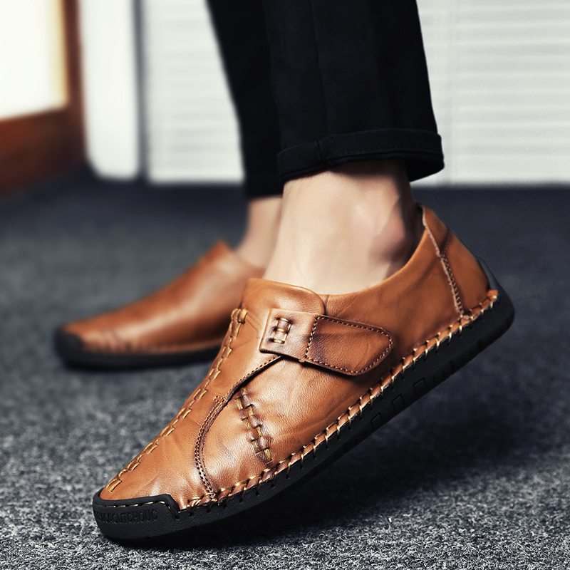 Men Business Formal Genuine Leather Shoes Wearable Luxury Work Shoes Leisure Wedding Loafers Shoes