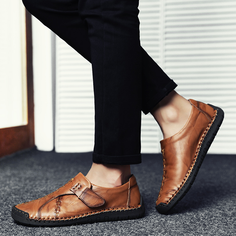 Men Business Formal Genuine Leather Shoes Wearable Luxury Work Shoes Leisure Wedding Loafers Shoes