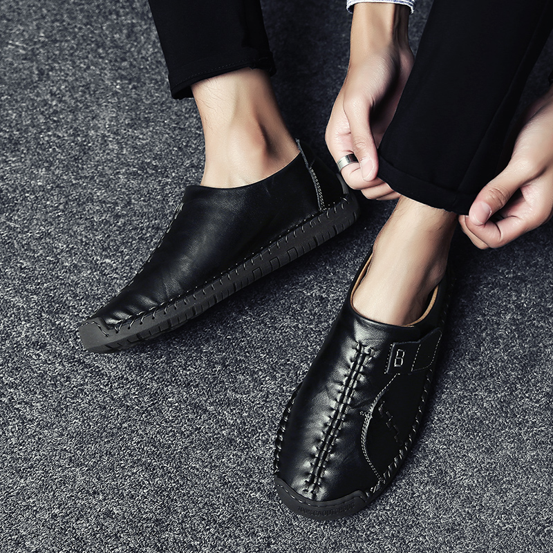 Men Business Formal Genuine Leather Shoes Wearable Luxury Work Shoes Leisure Wedding Loafers Shoes
