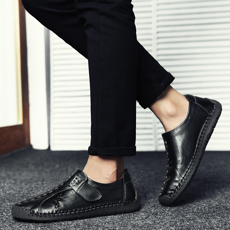 Men Business Formal Genuine Leather Shoes Wearable Luxury Work Shoes Leisure Wedding Loafers Shoes