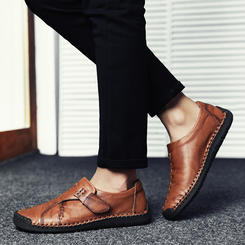 Men Business Formal Genuine Leather Shoes Wearable Luxury Work Shoes Leisure Wedding Loafers Shoes