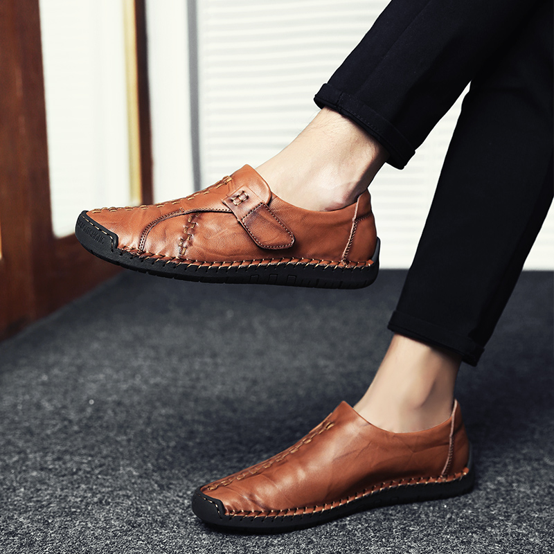 Men Business Formal Genuine Leather Shoes Wearable Luxury Work Shoes Leisure Wedding Loafers Shoes