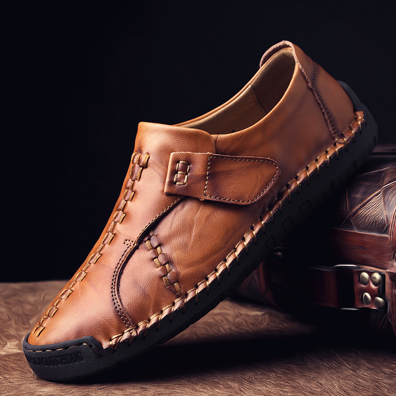 Men Business Formal Genuine Leather Shoes Wearable Luxury Work Shoes Leisure Wedding Loafers Shoes