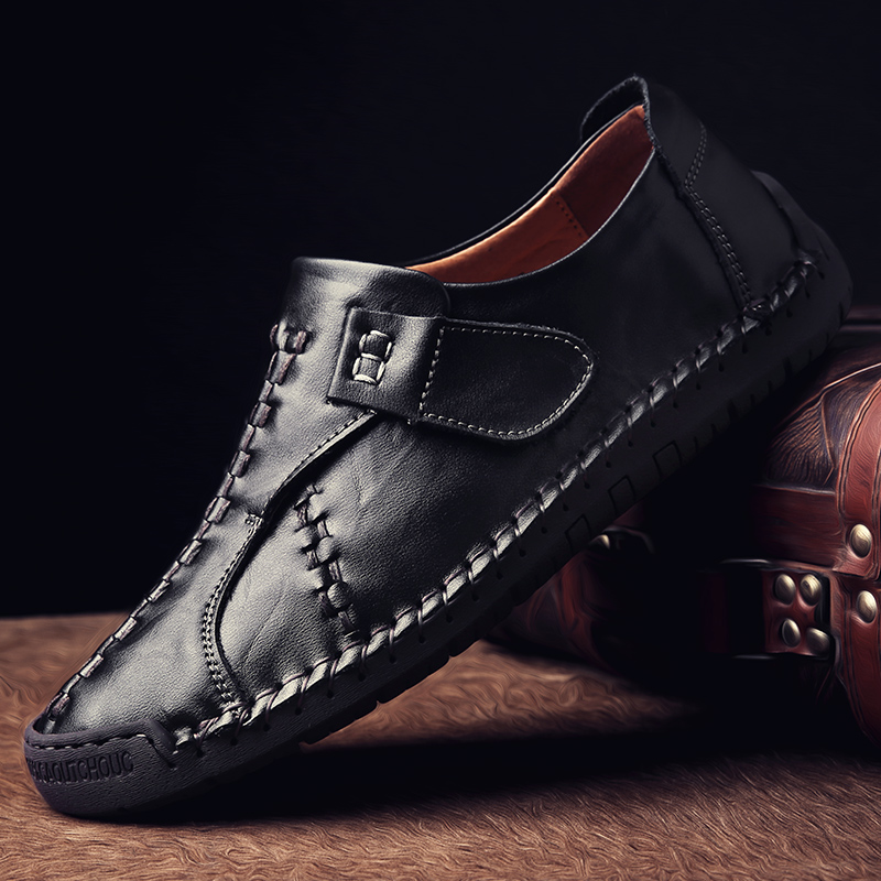Men Business Formal Genuine Leather Shoes Wearable Luxury Work Shoes Leisure Wedding Loafers Shoes