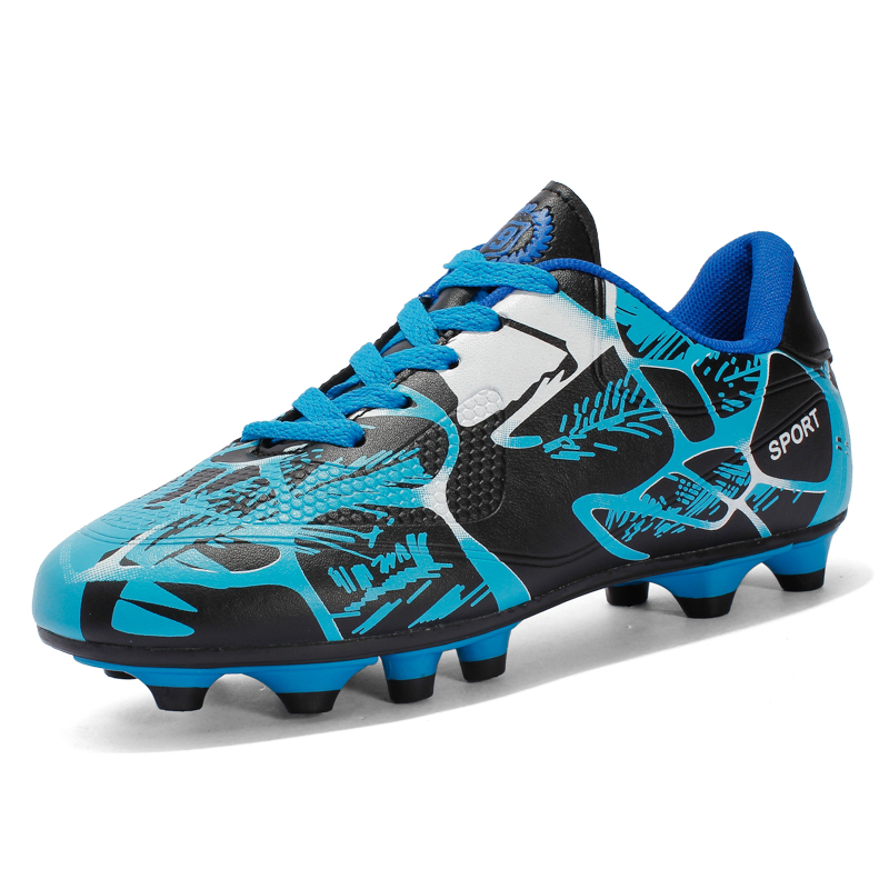 Kids and Men Professional Spike Football Boots Outdoor Non-slip Sport Shoes Light Soccer Shoes