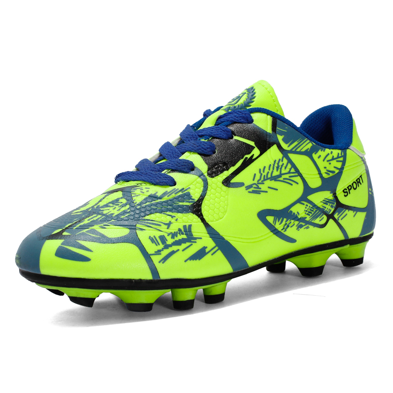 Kids and Men Professional Spike Football Boots Outdoor Non-slip Sport Shoes Light Soccer Shoes