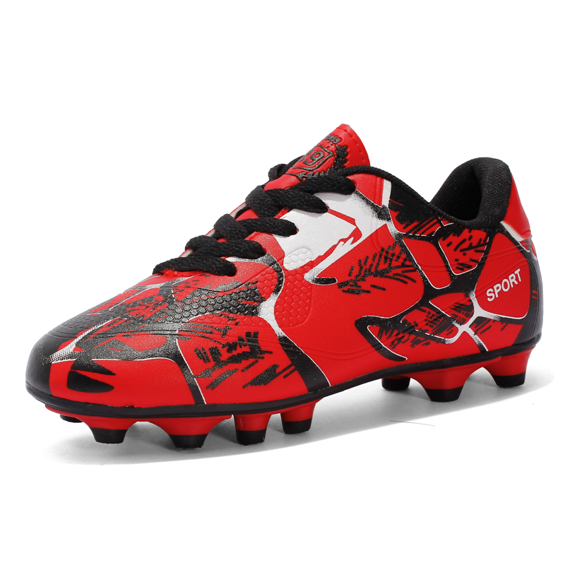 Kids and Men Professional Spike Football Boots Outdoor Non-slip Sport Shoes Light Soccer Shoes