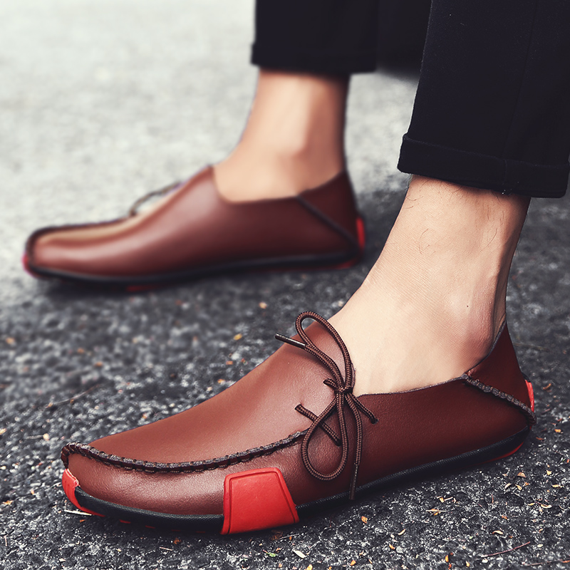 Men Formal Business Genuine Leather Shoes Light Comfortable Leisure Shoes Plus Size Wedding Shoes