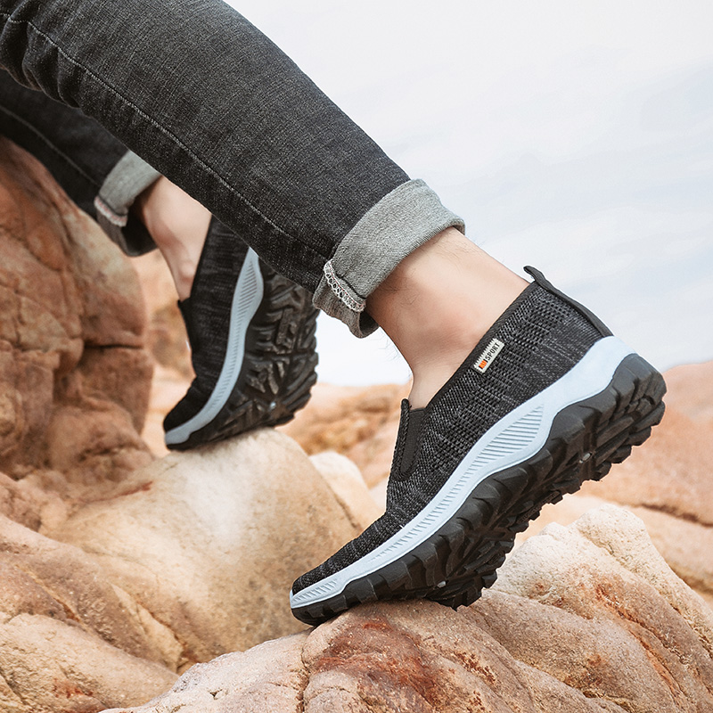 Men Breathable Sport Shoes Wearable Trekking Climbing Shoes Outdoor Non-slip Running Shoes Sneakers