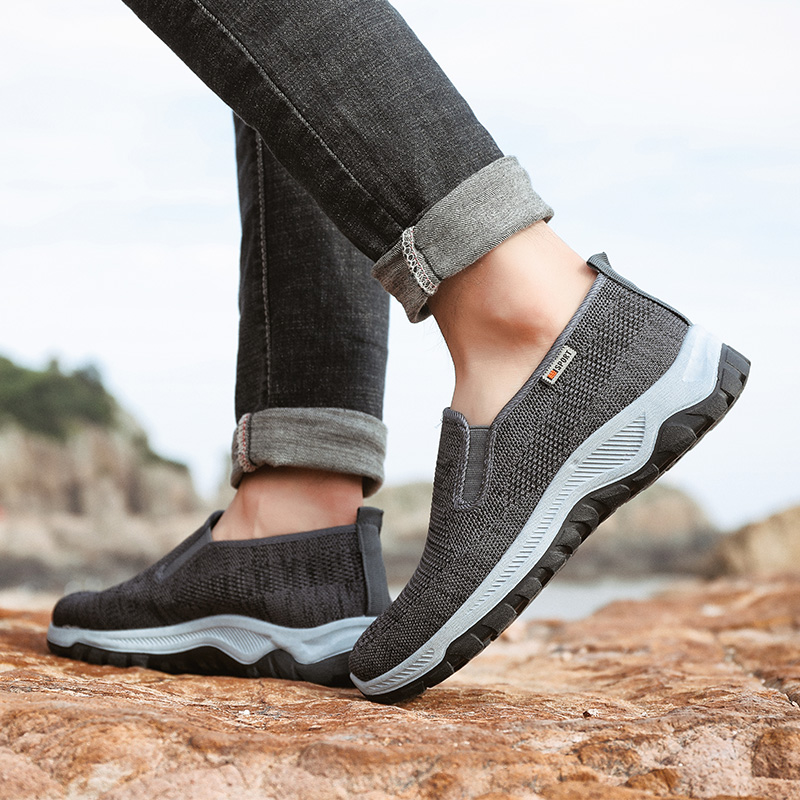 Men Breathable Sport Shoes Wearable Trekking Climbing Shoes Outdoor Non-slip Running Shoes Sneakers