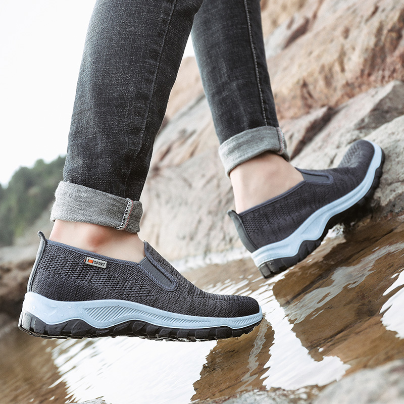 Men Breathable Sport Shoes Wearable Trekking Climbing Shoes Outdoor Non-slip Running Shoes Sneakers
