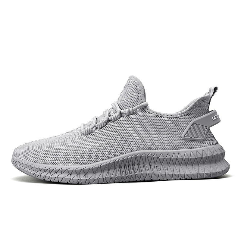 Fashion Men Breathable Mesh Running Shoes Light Soft Sport Shoes Plus Size Outdoor Casual Sneakers