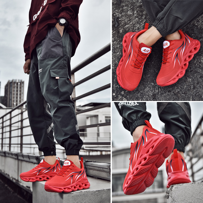 Fashion Men Casual Sport Shoes Outdoor Non-slip Running Shoes Plus Size Twist Light Sneakers