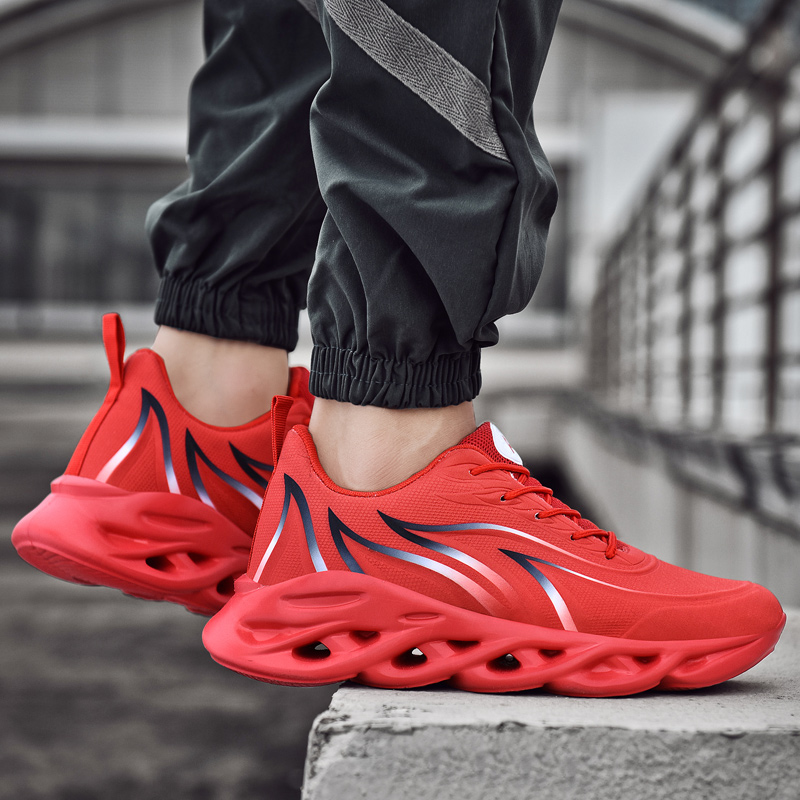 Fashion Men Casual Sport Shoes Outdoor Non-slip Running Shoes Plus Size Twist Light Sneakers