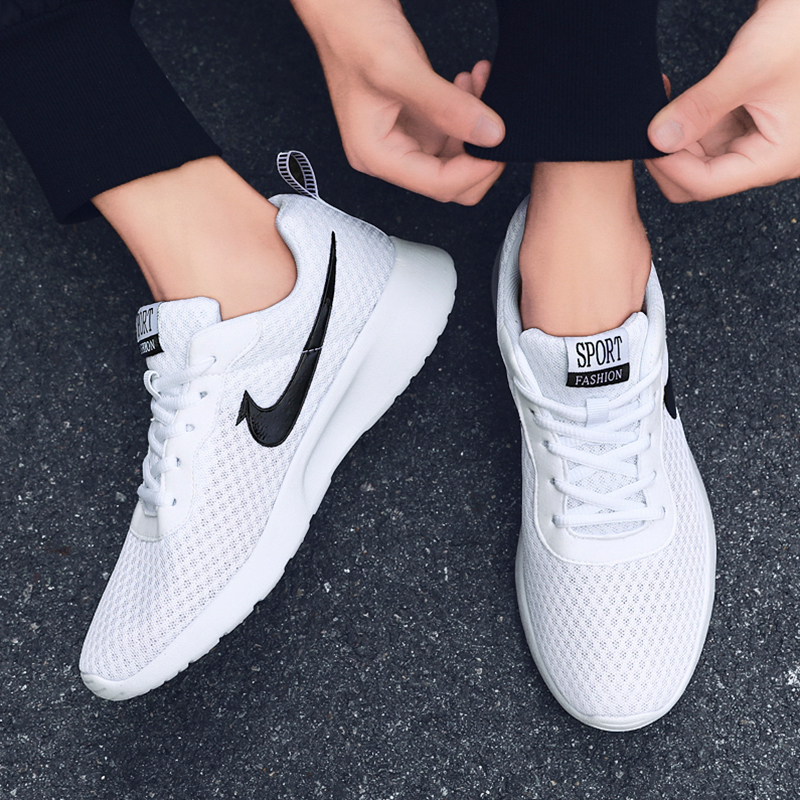 Men Breathable Mesh Sport Shoes Women Casual Light Running Shoes Couple Plus Size Soft Sneakers