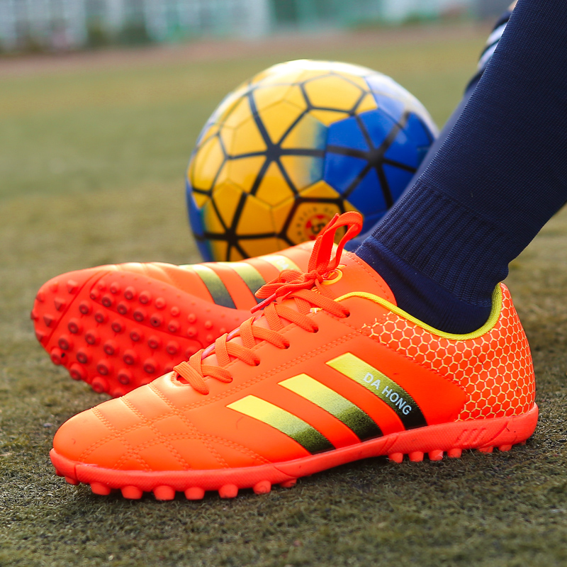 Kids Men Professional Spike Football Boots Women Non-slip Breathable Sport Soccer Shoes