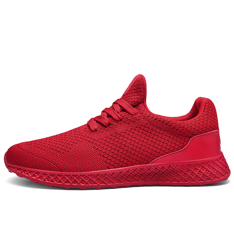 Men Fashion Non-slip Sport Shoes Plus Size Breathable Mesh Running Shoes Casual Work Sneakers
