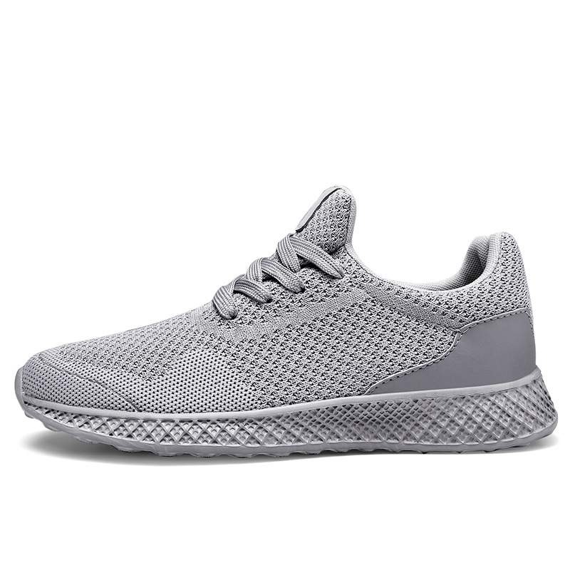 Men Fashion Non-slip Sport Shoes Plus Size Breathable Mesh Running Shoes Casual Work Sneakers